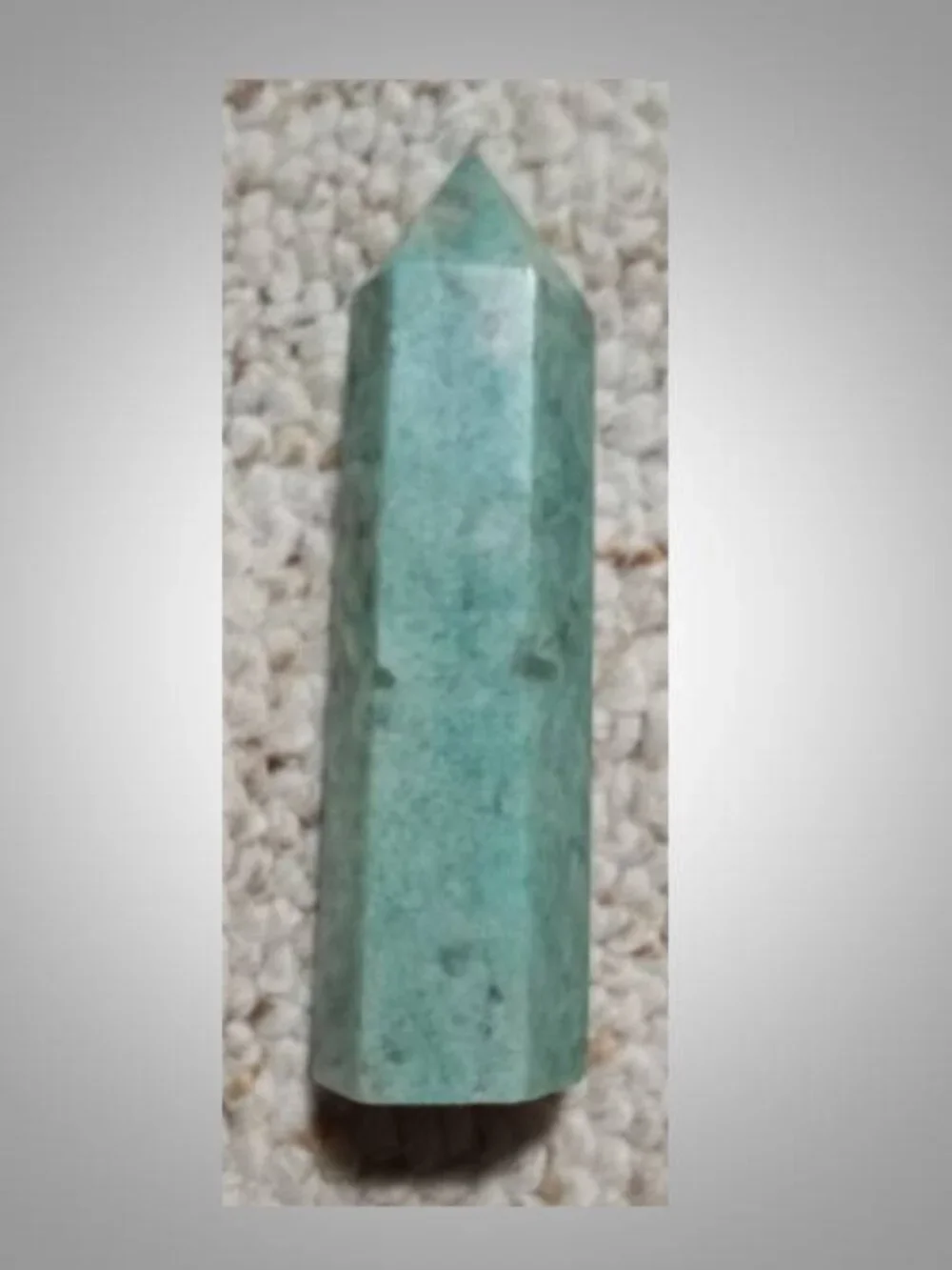Amazonite with Smoky Quartz  stone rock crystal Tower 01